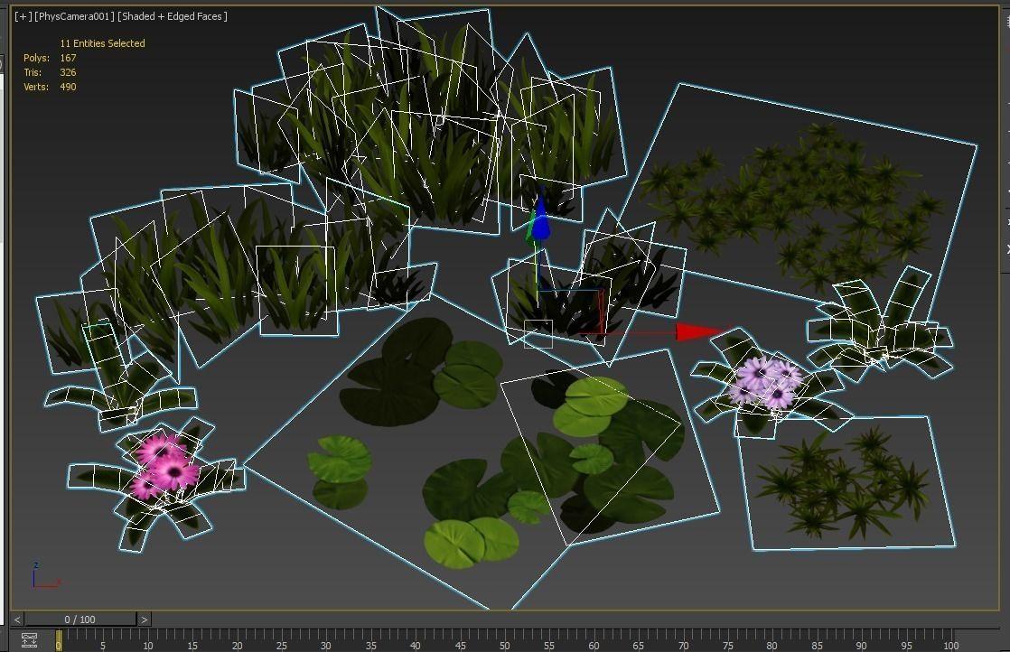 flowers and plants are low poly 25 objects Low-poly 3D model_11