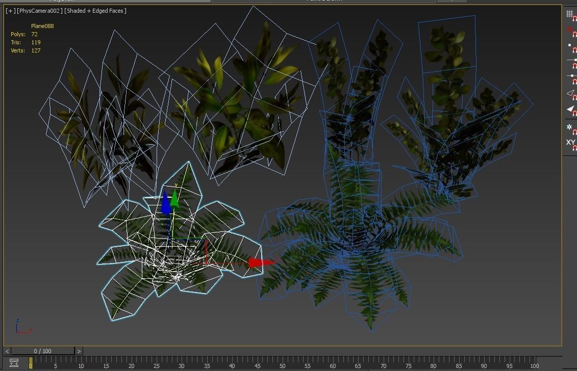 flowers and plants are low poly 25 objects Low-poly 3D model_13