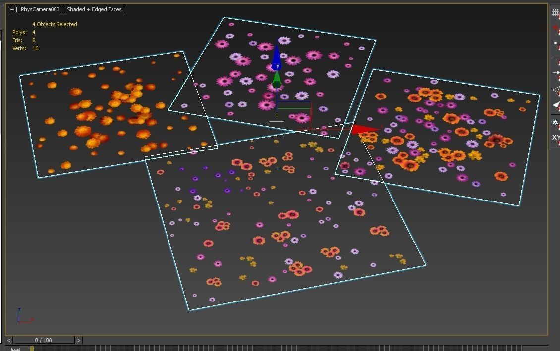 flowers and plants are low poly 25 objects Low-poly 3D model_14