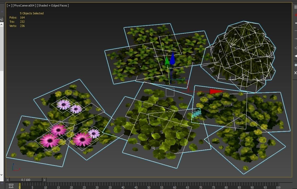 flowers and plants are low poly 25 objects Low-poly 3D model_12