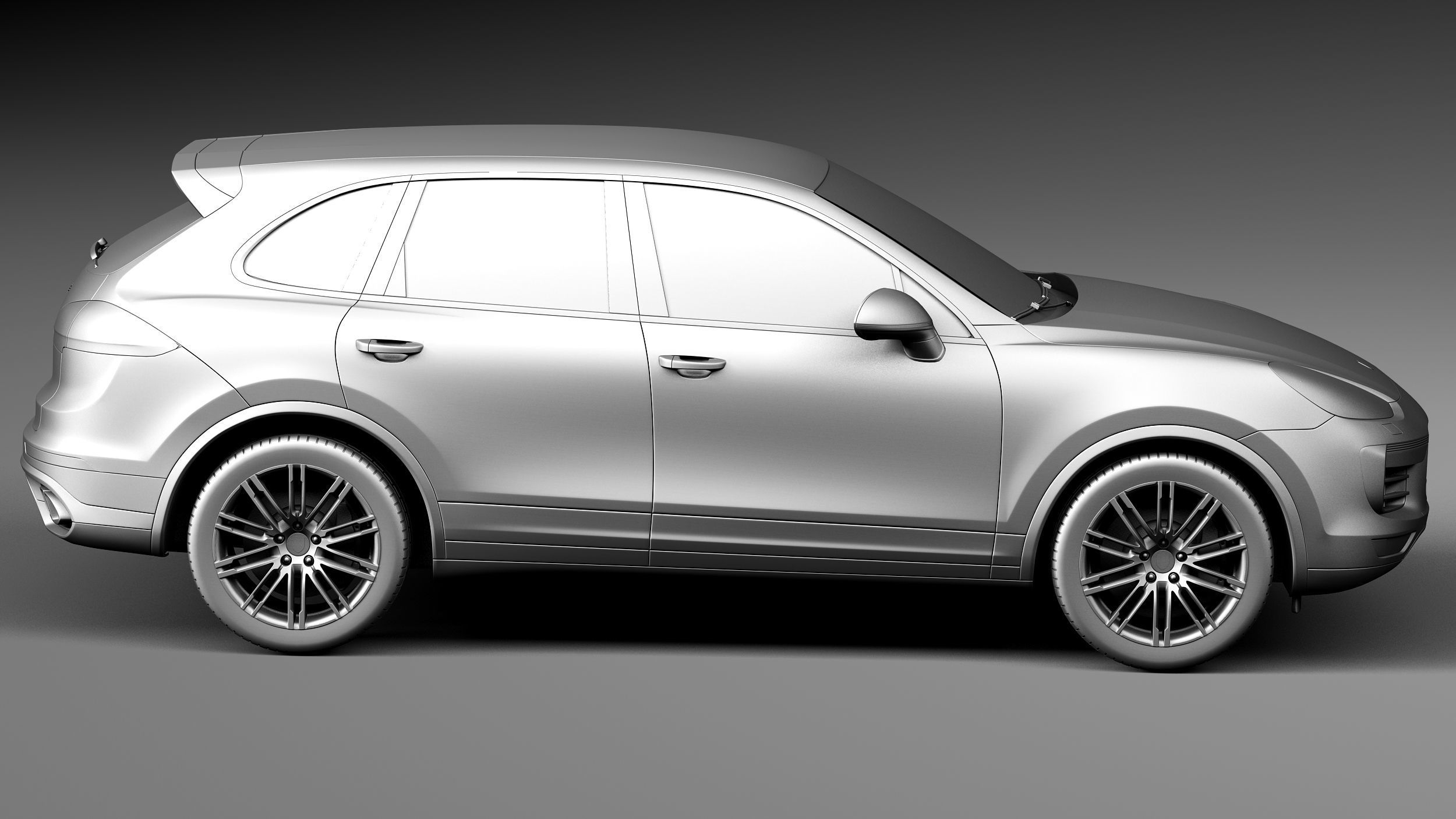 Porsche Cayenne Turbo 2015 3D model_14