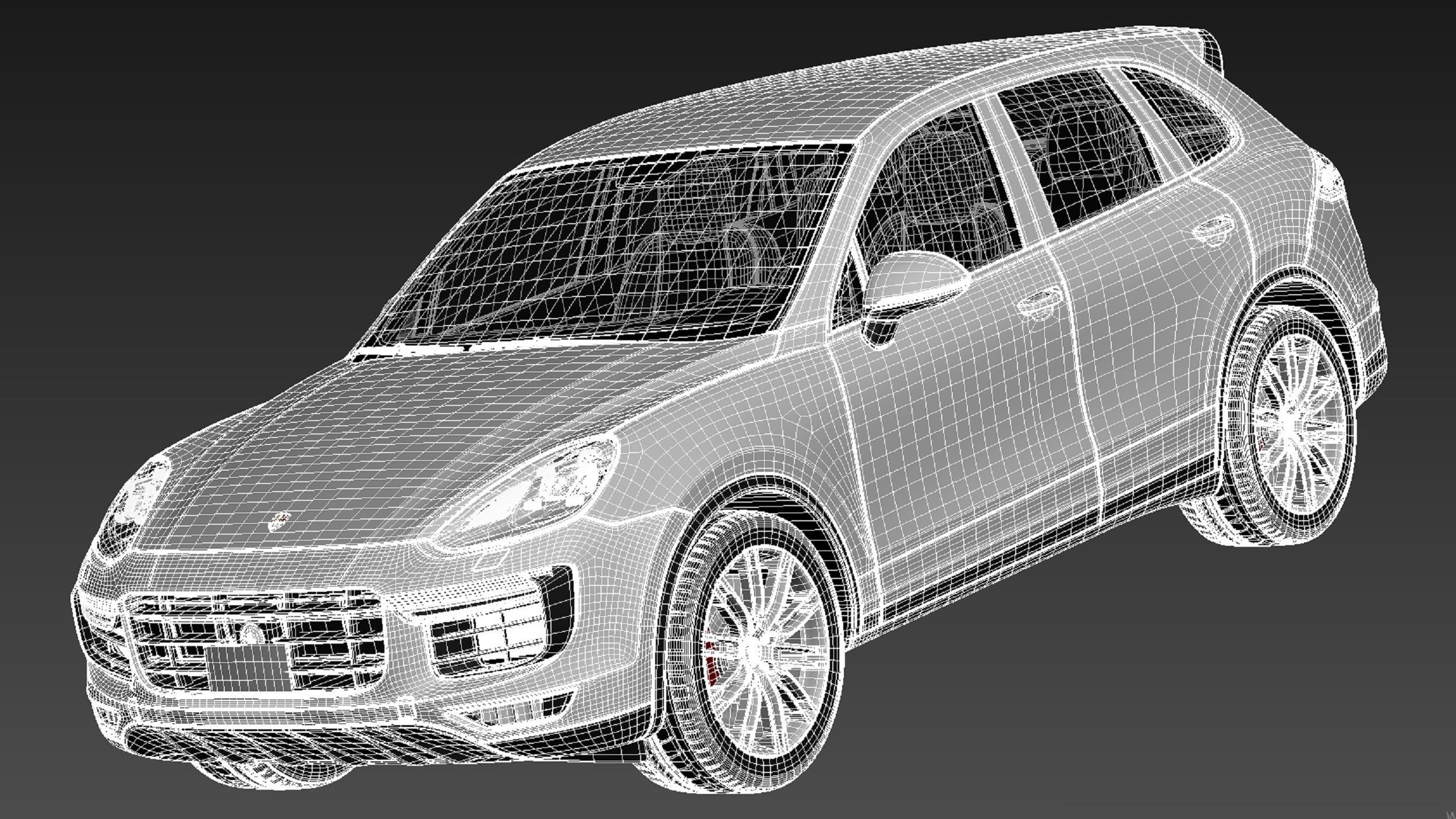 Porsche Cayenne Turbo 2015 3D model_16