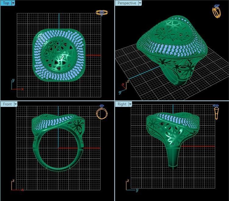 Ring R0257 3D print model_2