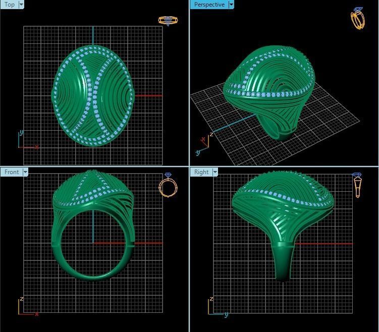 Ring R0258 3D print model_2