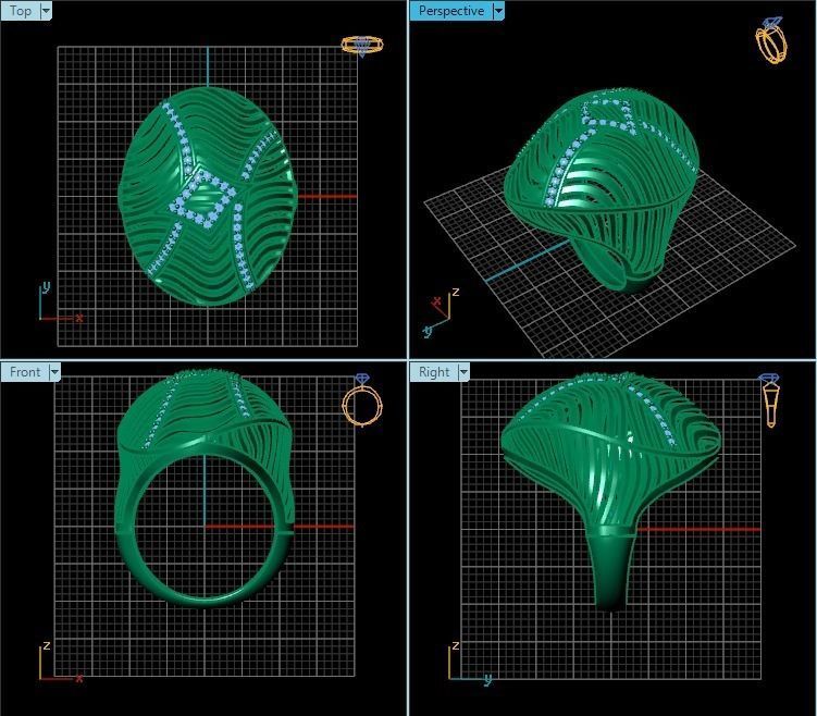 Ring R0259 3D print model_2
