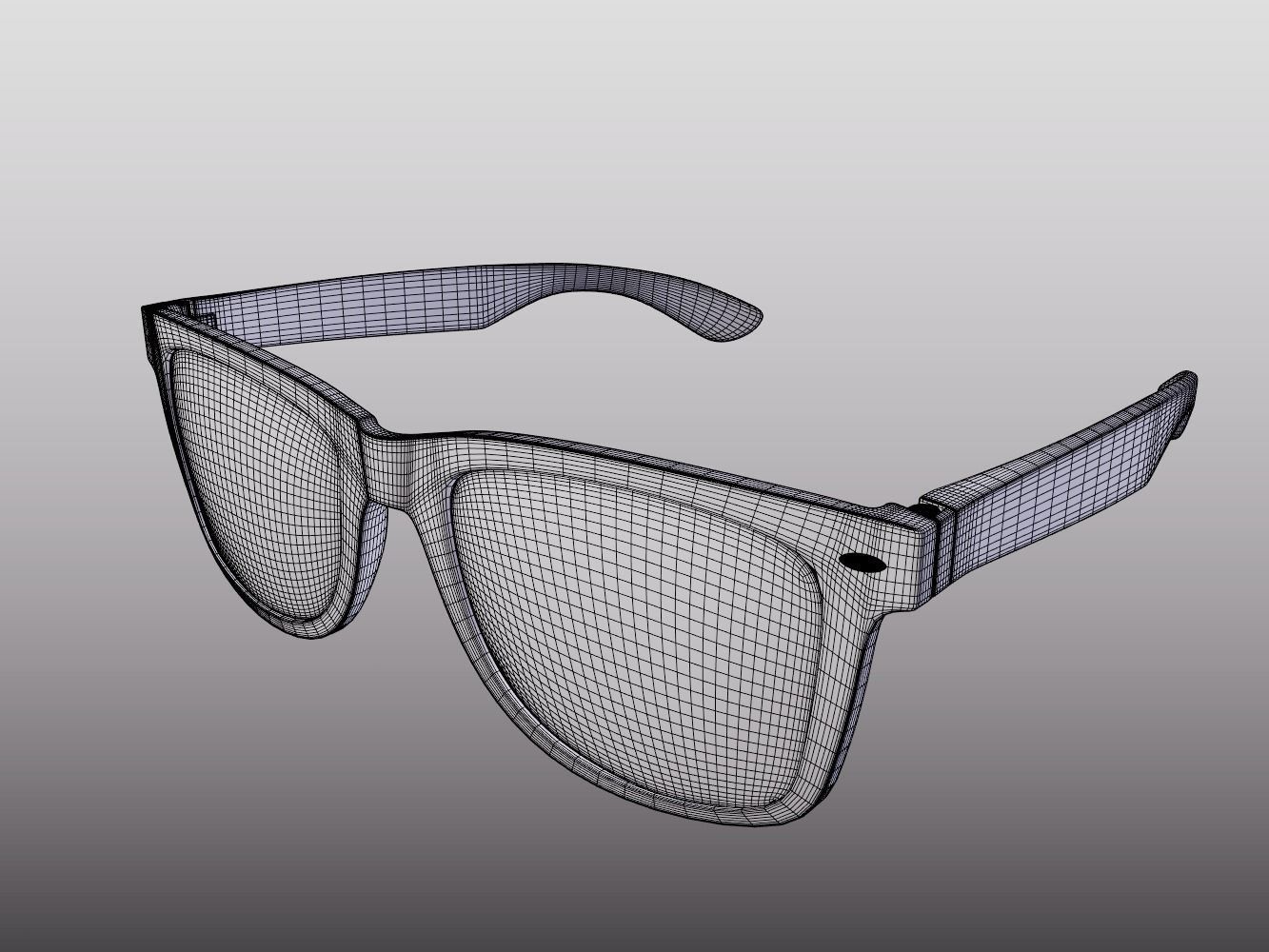 modern sunglasses 3D model_10