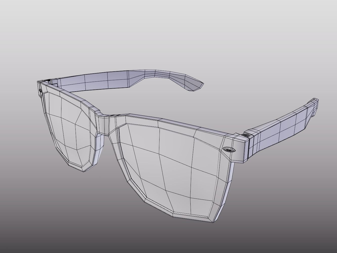 modern sunglasses 3D model_9