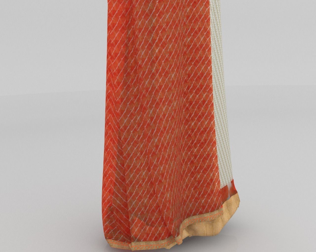 Stylish Designer Indian Women Dress 3D model  3D model_9