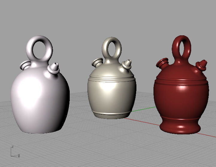 Drinking jugs 3D model_2