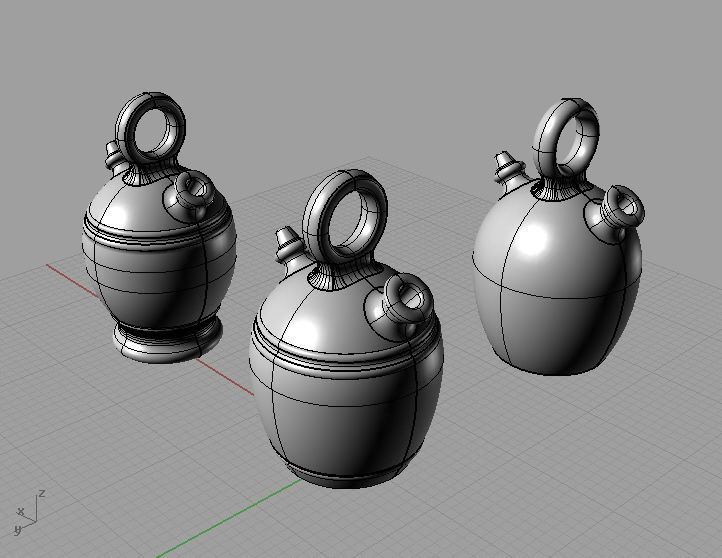 Drinking jugs 3D model_3