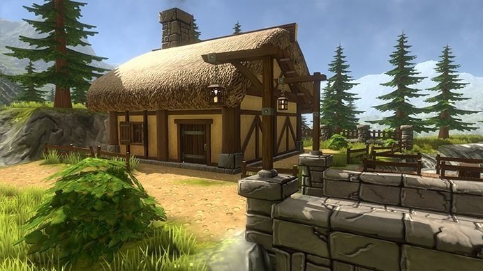 3D Medieval House Village Cartoon Kit Low-poly 3D model_11