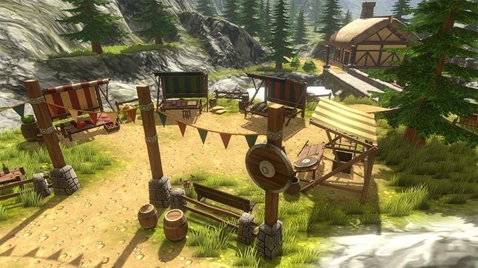 3D Medieval House Village Cartoon Kit Low-poly 3D model_17