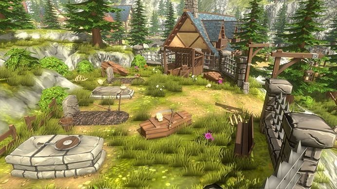 3D Medieval House Village Cartoon Kit Low-poly 3D model_13