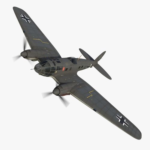 Heinkel He 111 5J-DM Low-poly 3D model