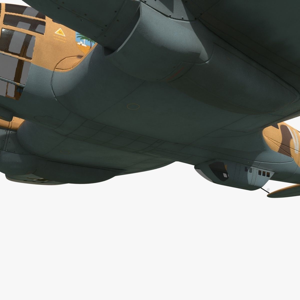 Heinkel He 111 VG-ES Low-poly 3D model_16