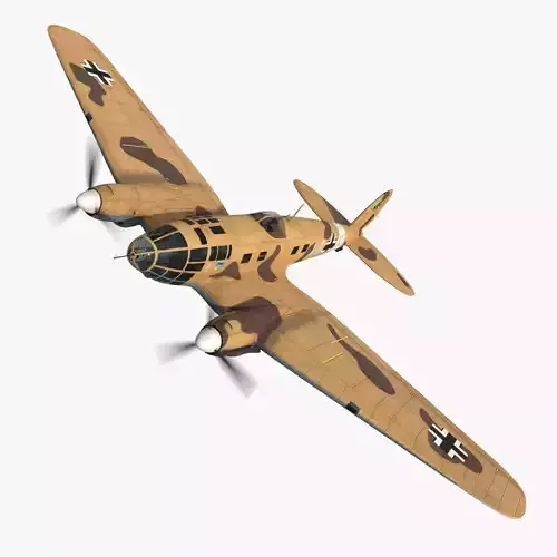 Heinkel He 111 VG-ES Low-poly 3D model