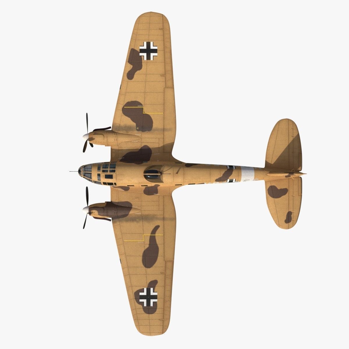 Heinkel He 111 VG-ES Low-poly 3D model_8