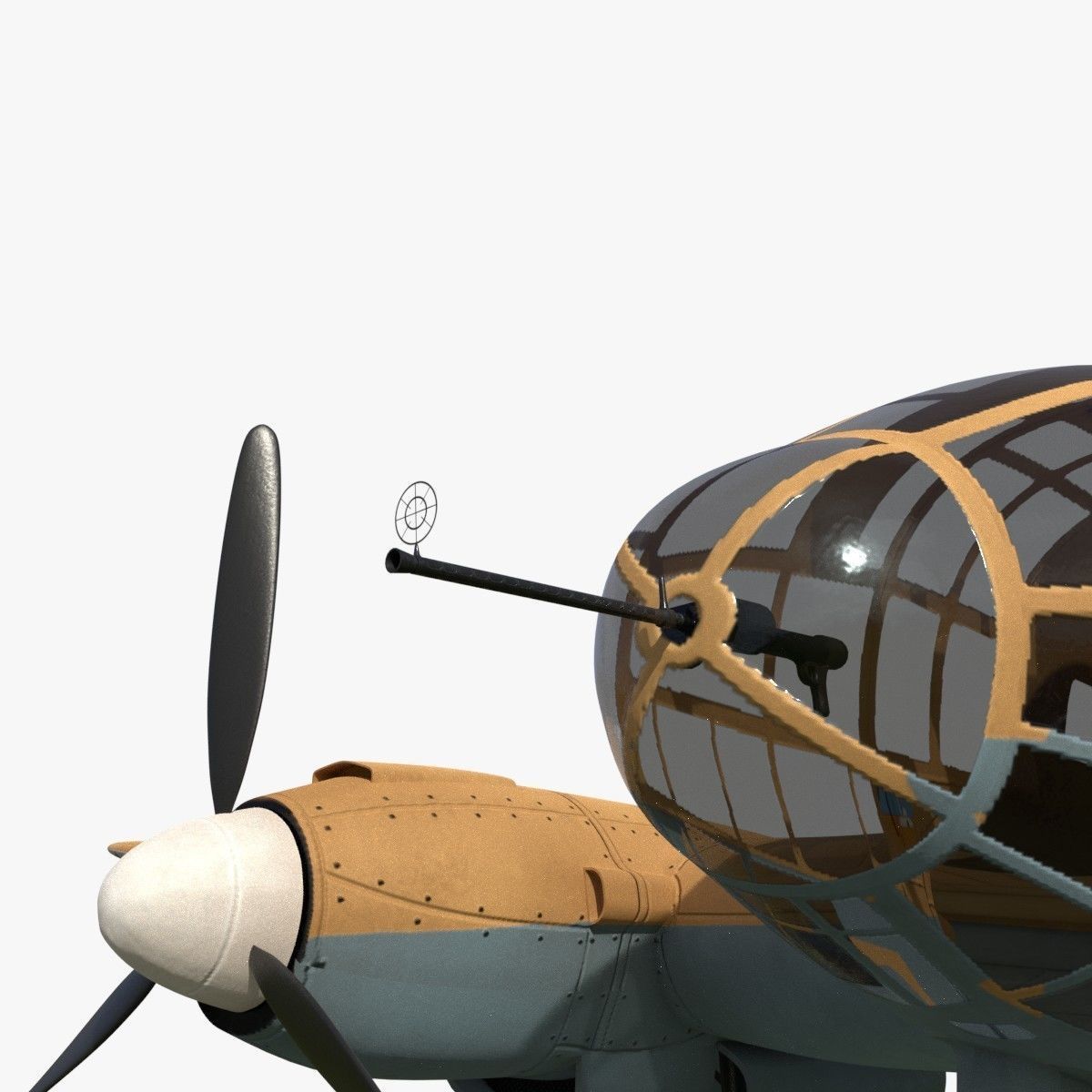Heinkel He 111 VG-ES Low-poly 3D model_13