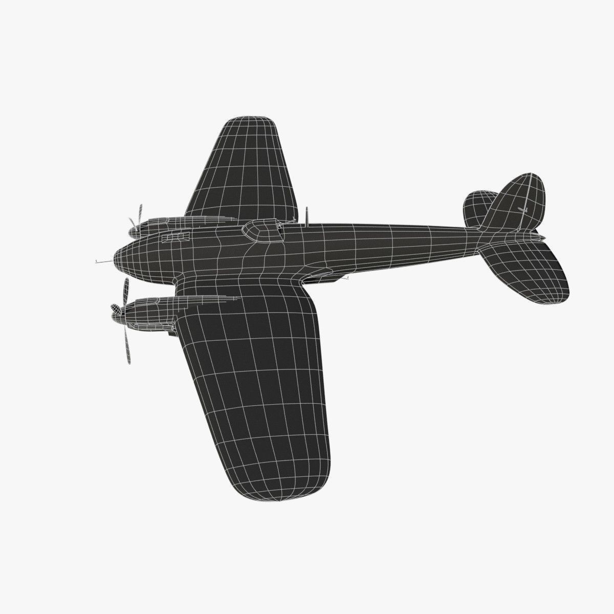 Heinkel He 111 VG-ES Low-poly 3D model_19