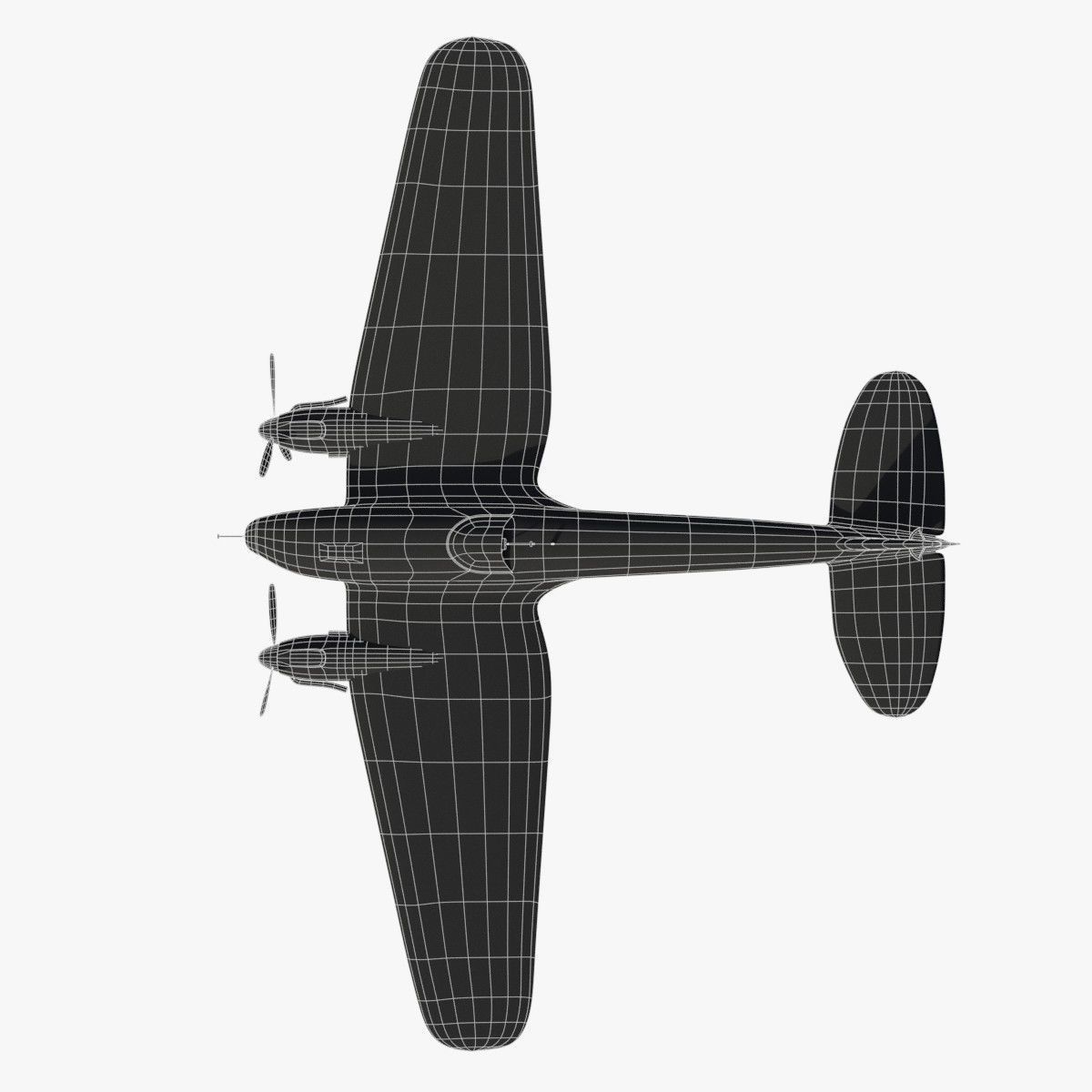 Heinkel He 111 VG-ES Low-poly 3D model_25