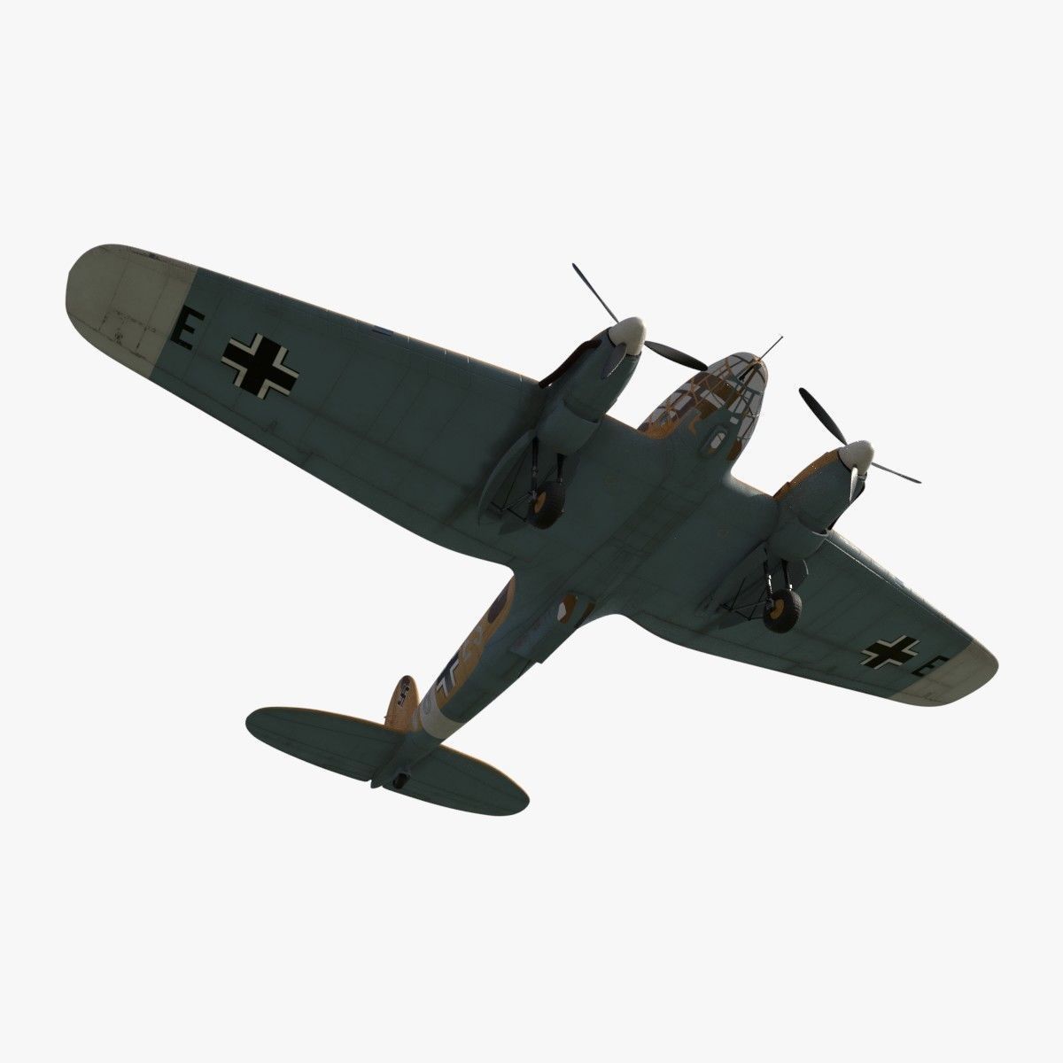 Heinkel He 111 VG-ES Low-poly 3D model_7