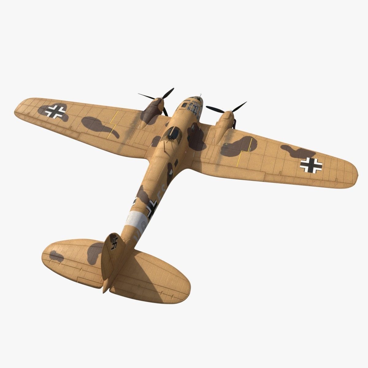 Heinkel He 111 VG-ES Low-poly 3D model_4