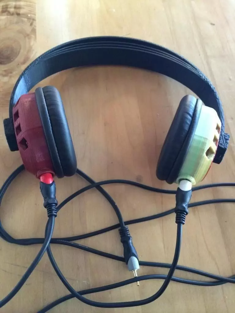 Duli - Dual Stereo Over-Ear Headphones Free 3D print model