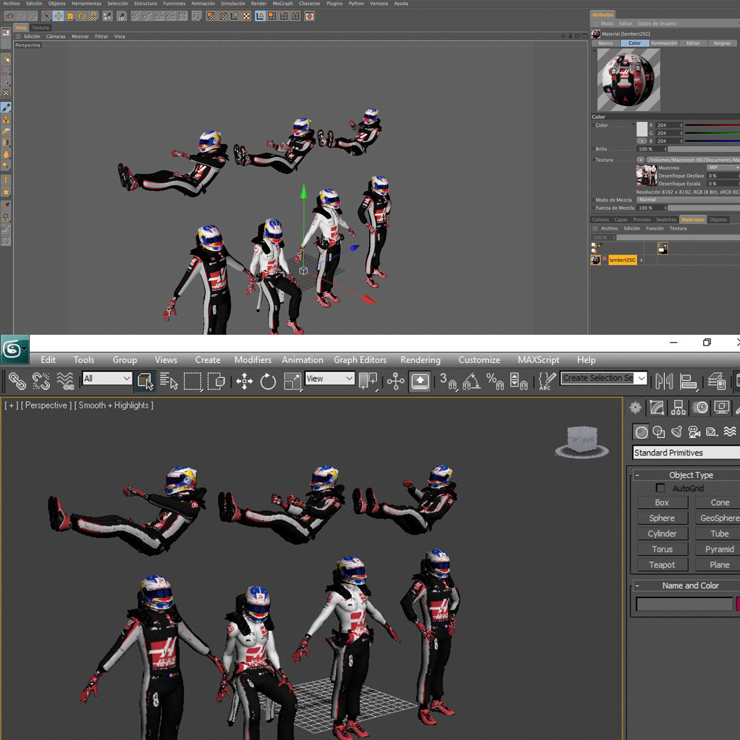 Romain Grosjean 2017 Low-poly 3D model_12