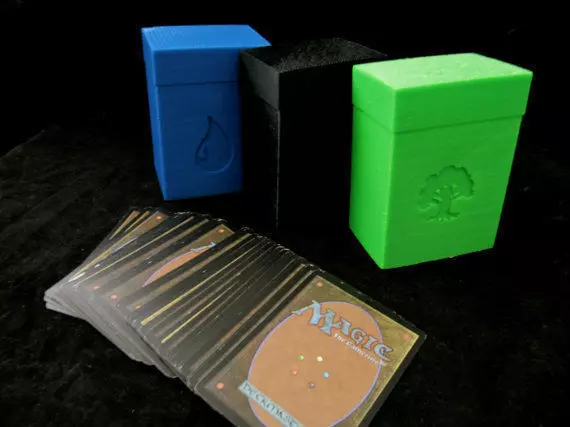 Magic The Gathering Mana Deck Boxes 3D print model_0