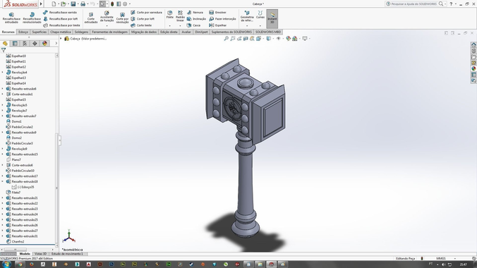 DoomHammer 3D model Real Size 3D print model