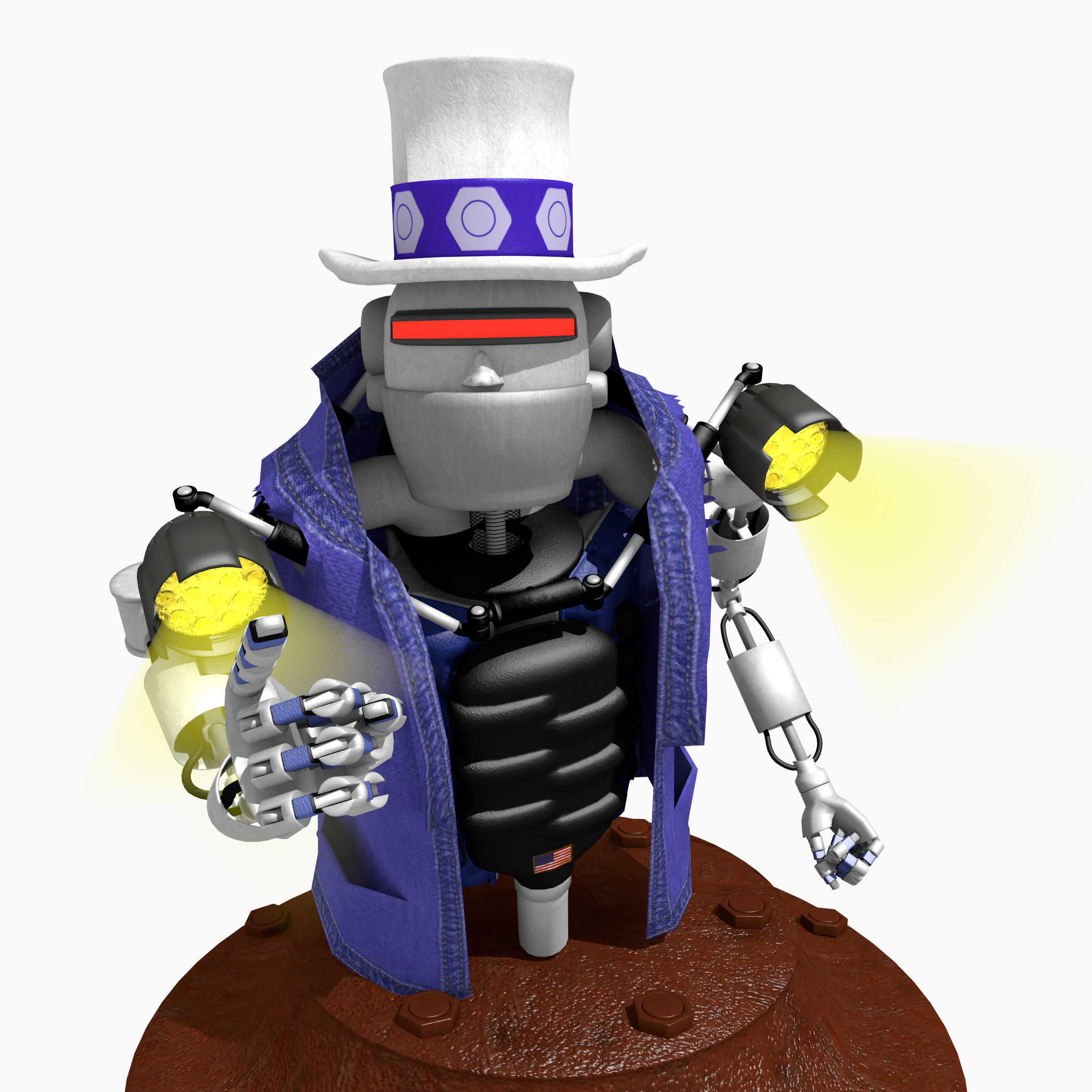 I Want You Robot 3D model_1