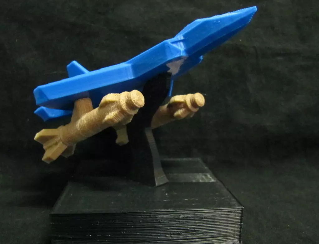 F-22 Raptor Jet with display stand removable missiles Free 3D print model_0