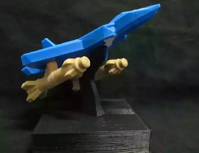 F-22 Raptor Jet with display stand removable missiles Free 3D print model