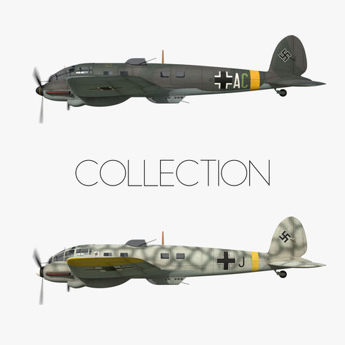 Heinkel He 111 - Eastern Front Collection Low-poly 3D model