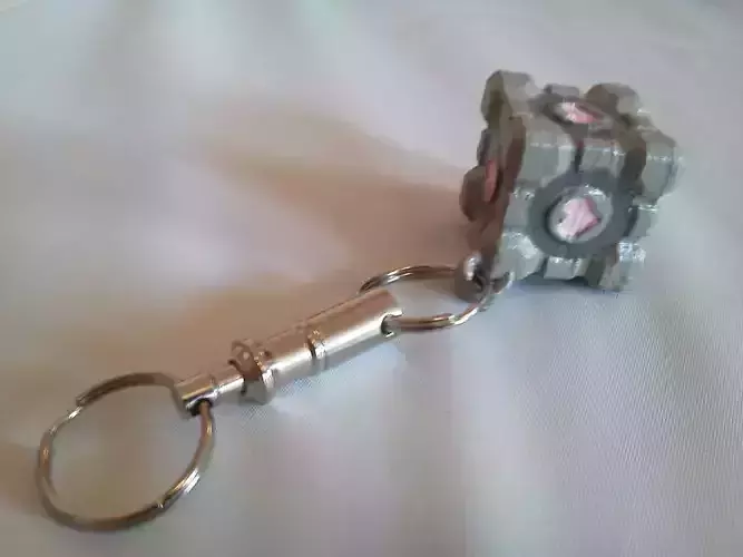 Companion Cube Keychain