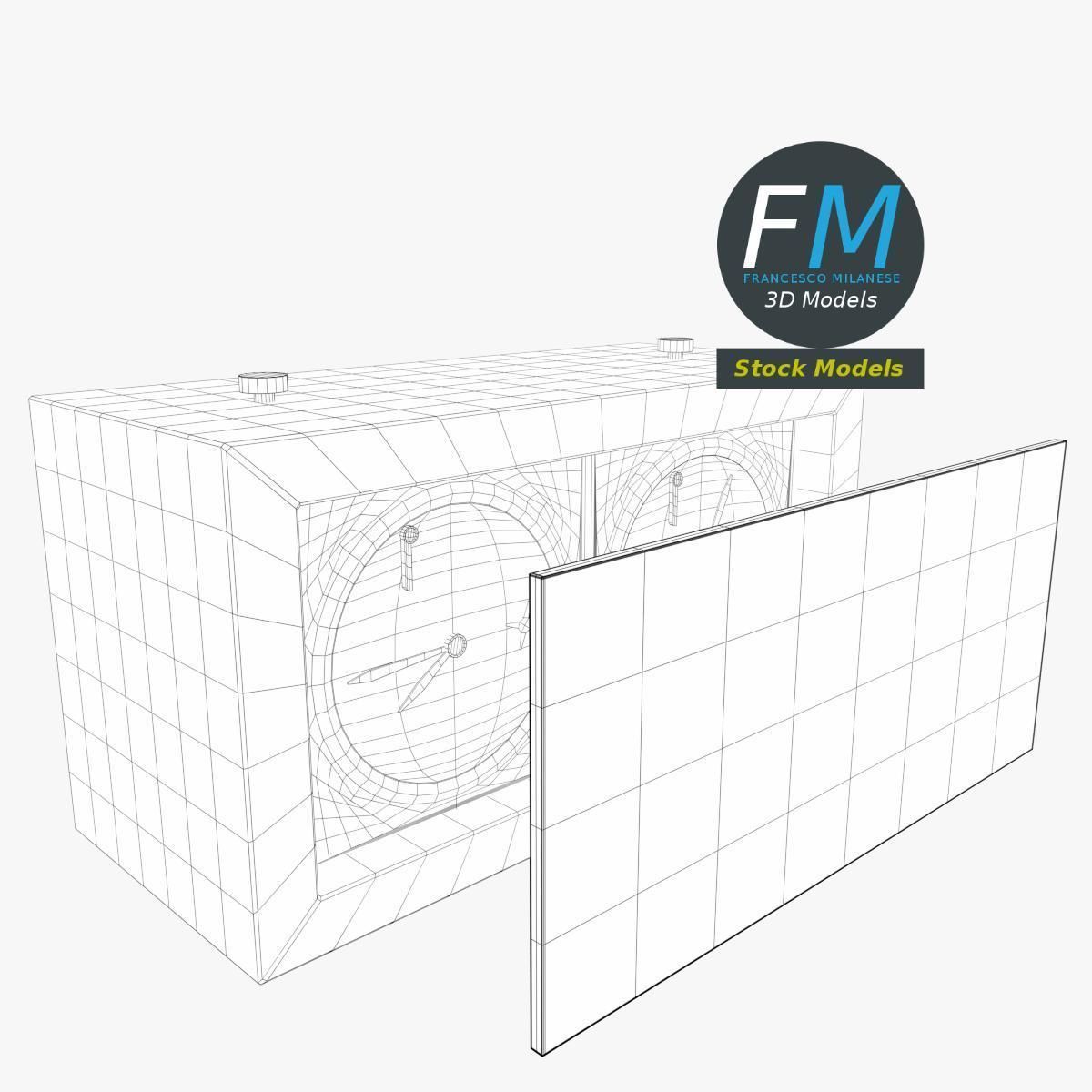 Chess clock 1 3D model_7