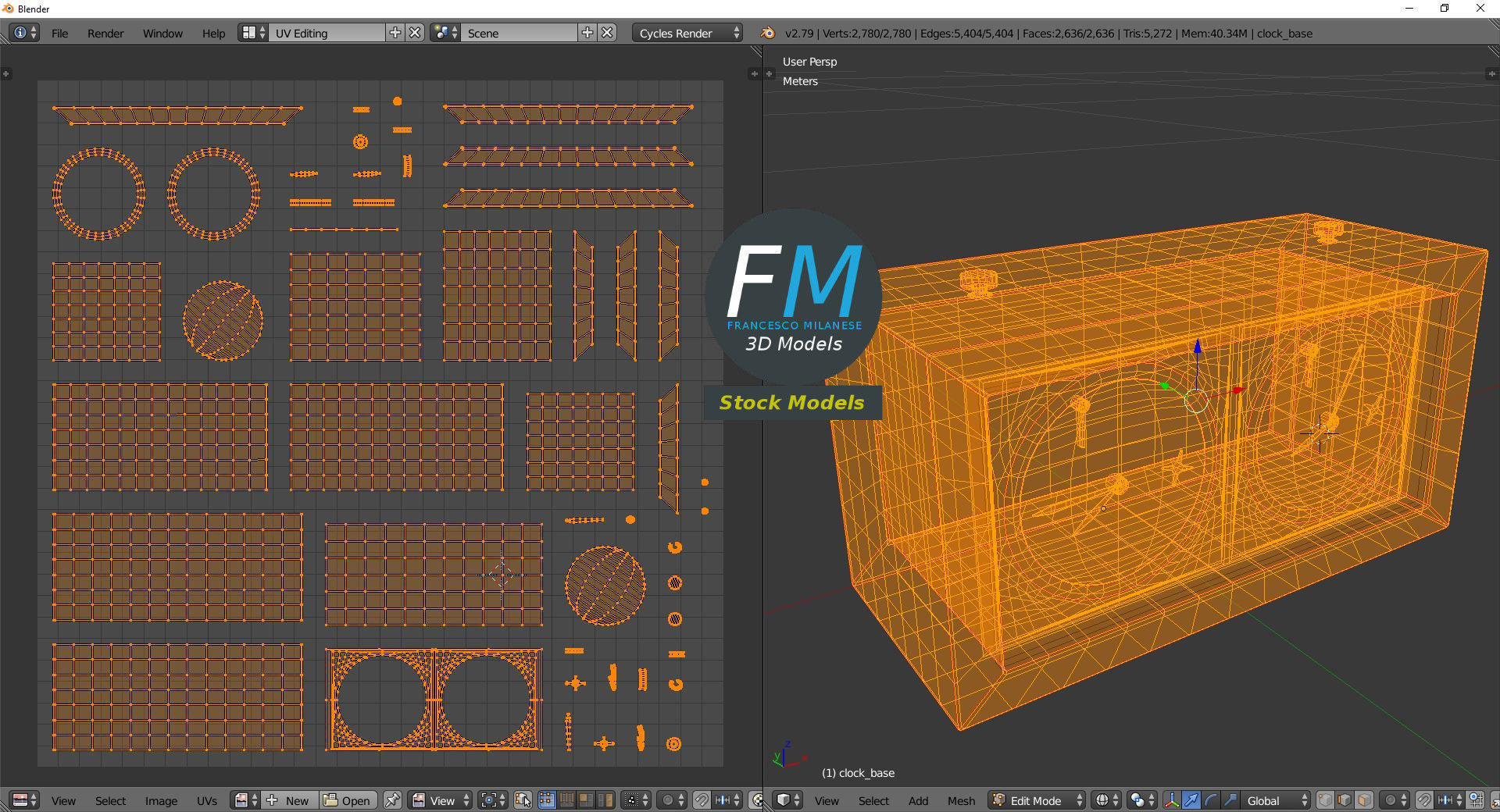 Chess clock 1 3D model_10