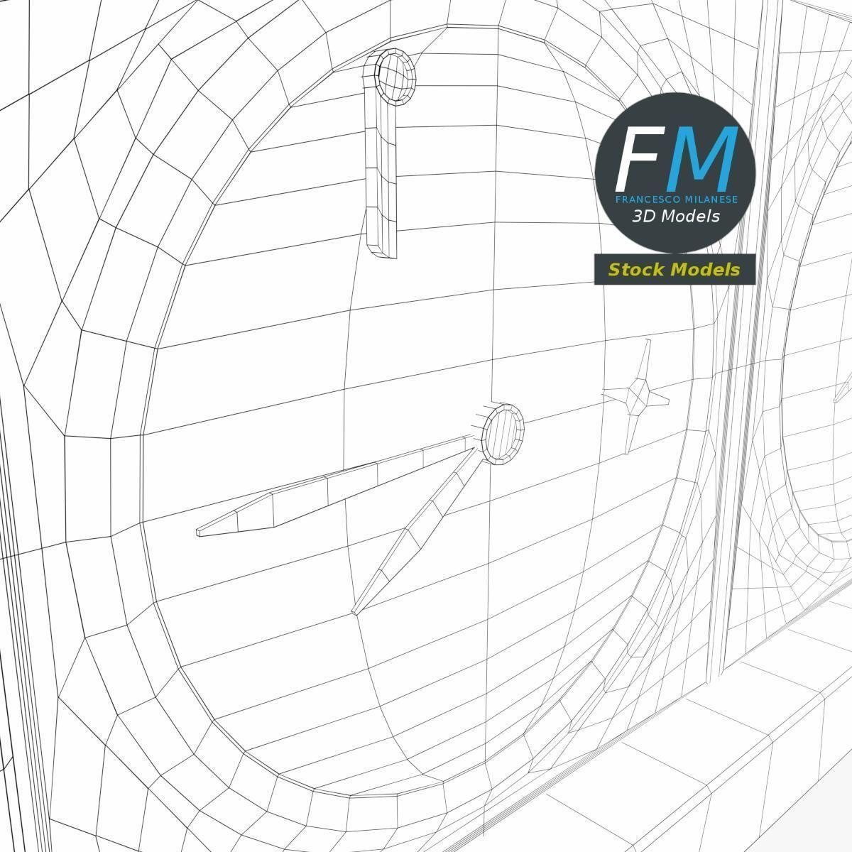 Chess clock 1 3D model_8