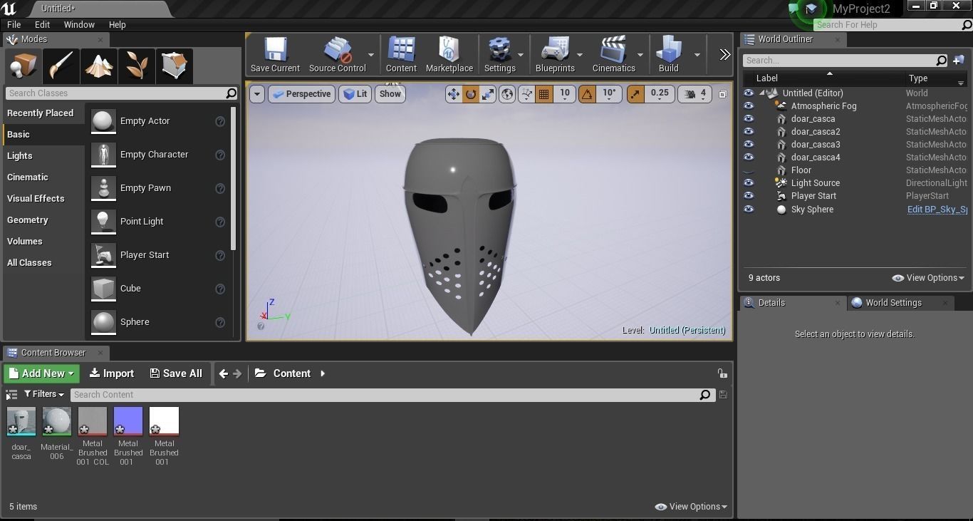 Knight Helmet Low-poly 3D model_2
