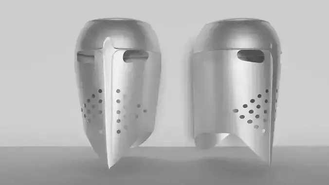 Knight Helmet Low-poly 3D model