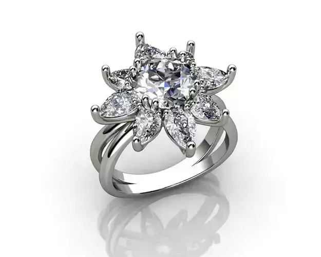 Diamond Rings With Side Stones