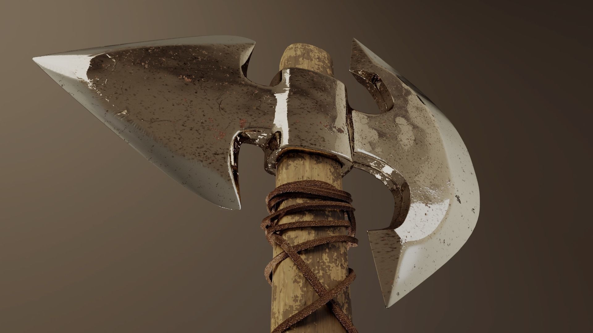 Medieval Ax 3D model_0