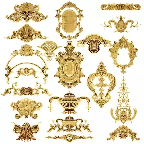 Cartouches SET 31 3D model