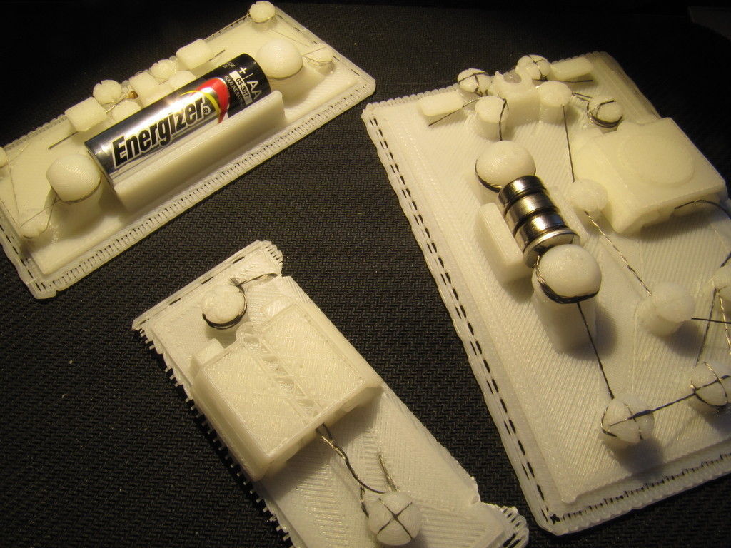 3D-Printed Circuit Board library solder-free Free 3D print model_3