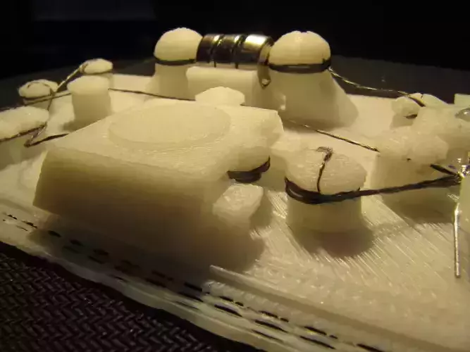 3D-Printed Circuit Board library solder-free Free 3D print model