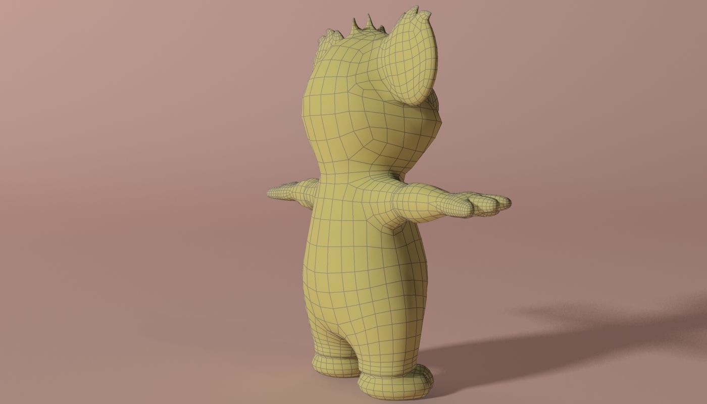 Cartoon Koala Rigged and Animated Low-poly 3D model_8