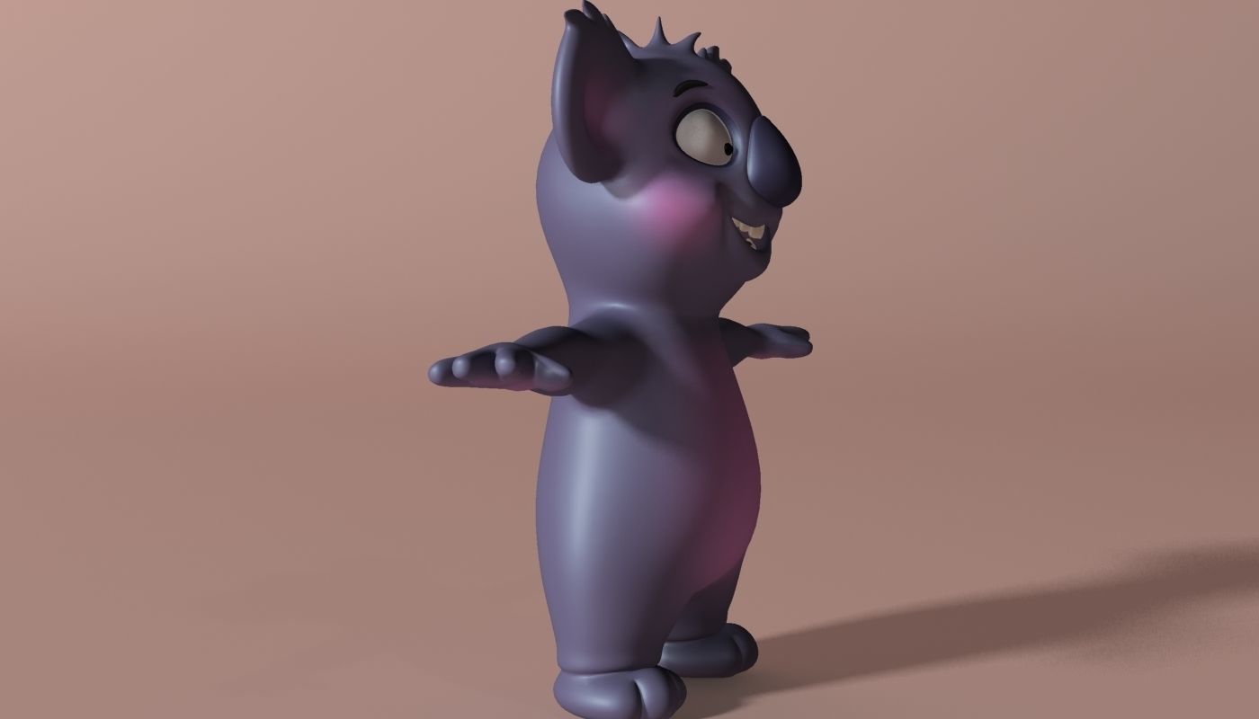Cartoon Koala Rigged and Animated Low-poly 3D model_4