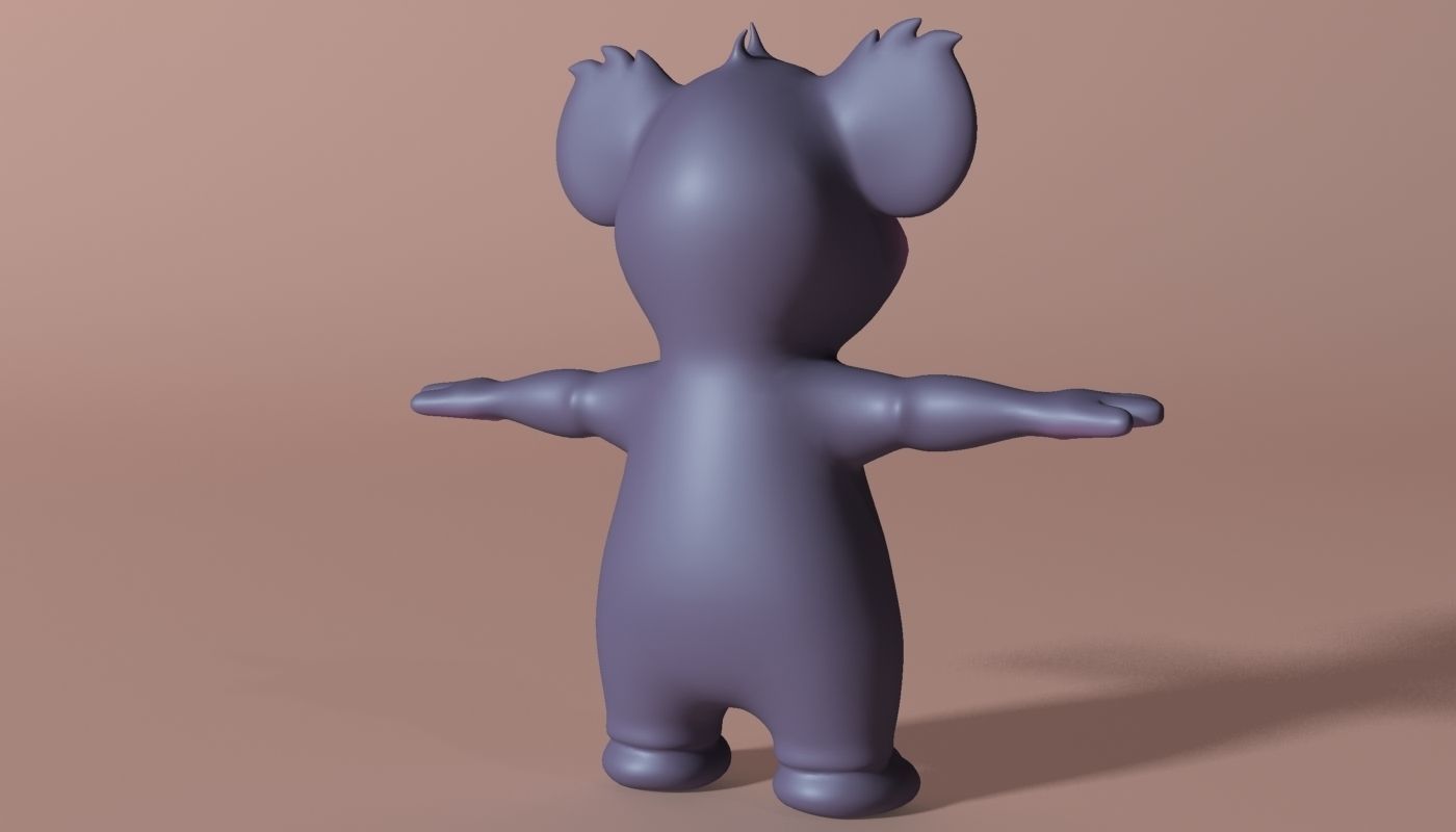 Cartoon Koala Rigged and Animated Low-poly 3D model_3