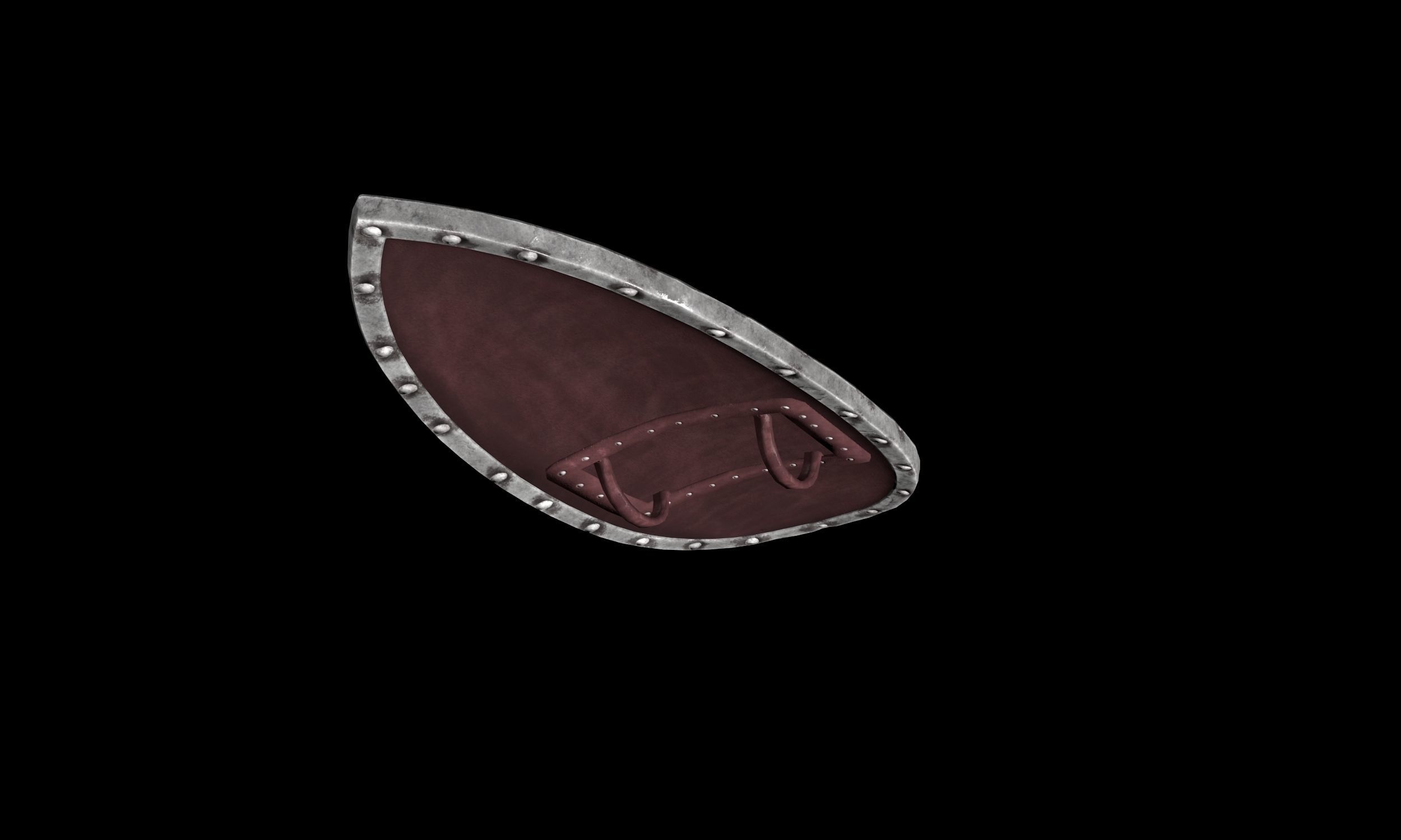 Rus Shield Low-poly 3D model_6