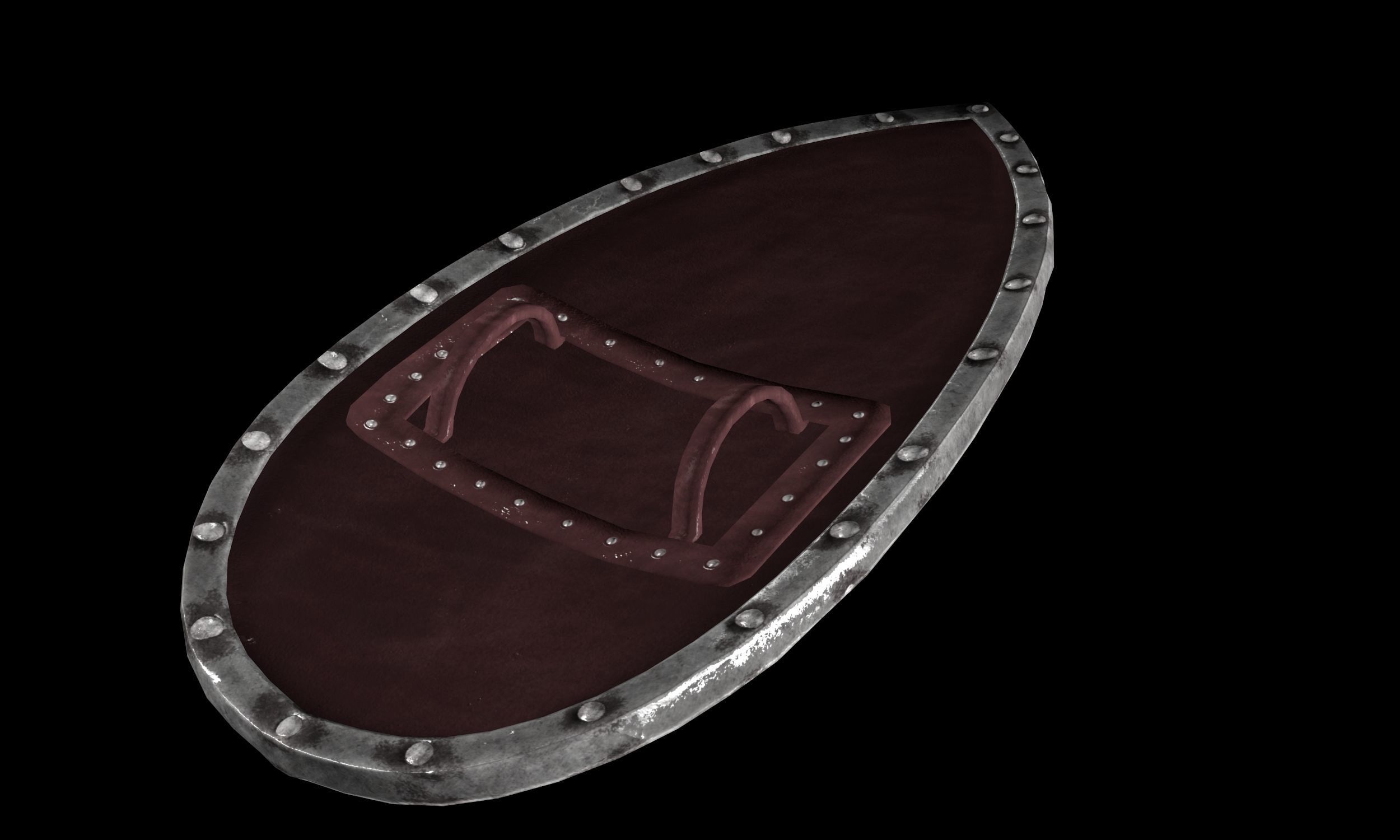 Rus Shield Low-poly 3D model_9